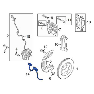 Ford OE - Front Right Brake Hydraulic Hose