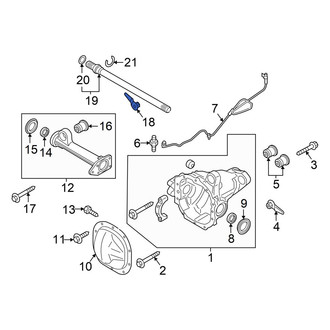 Ford OE - Differential Housing Nut