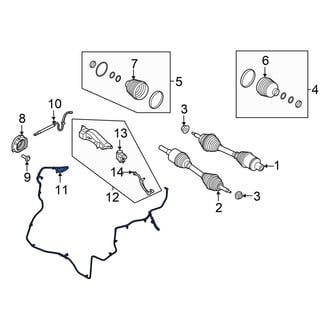 Ford OE - Front Forward Vacuum Hose
