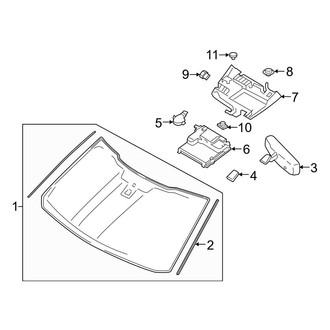 Ford OE - Windshield Glass