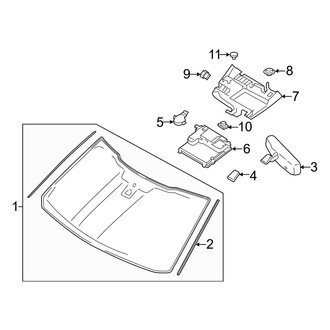 Ford OE - Windshield Glass