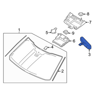 Ford OE - Front Interior Rear View Mirror