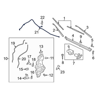 Ford OE - Front Windshield Washer Hose
