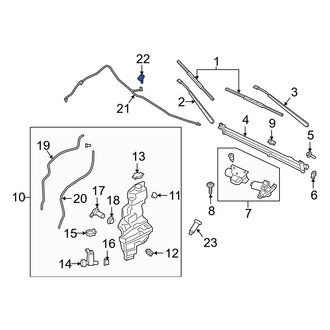 Ford OE - Front Windshield Washer Nozzle
