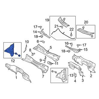 Ford OE - Front Right Cowl Side Panel