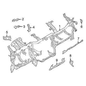 Ford OE - Instrument Panel Components (Reinforcement Beam)