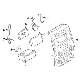 Ford OE - Instrument Panel - Sound System (Receivers & Controls)