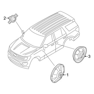 Ford OE - Instrument Panel - Sound System (6 Speaker, Audio Speakers), (Max SSV / Max XL / Max XLT / SSV / XL / XLT)