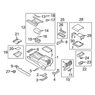 Ford OE - Front Console Mat