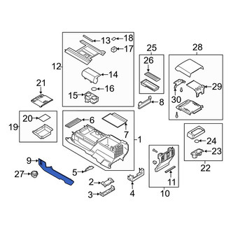 Ford OE - Front Right Console Panel