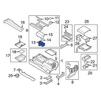 Ford OE - Front Console Cup Holder