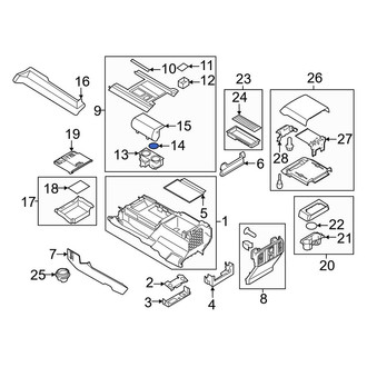 Ford OE - Console Mat