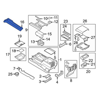 Ford OE - Front Console Trim Panel