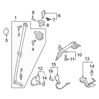 Ford OE - Seat Belt Lap and Shoulder Belt Screw