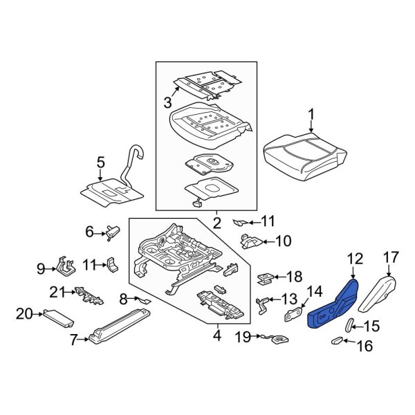 Seat Frame Trim Panel