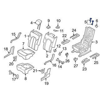 Ford OE - Center Headrest Guide