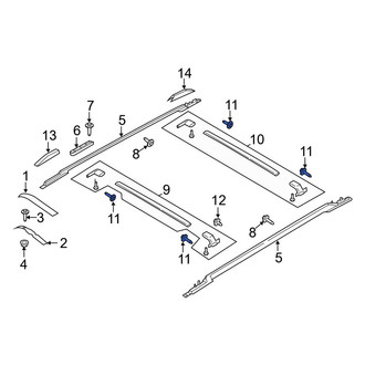 Ford OE - Roof Luggage Carrier Cross Rail Bolt