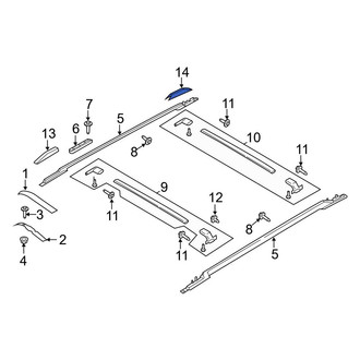 Ford OE - Rear Right Roof Rack Cover