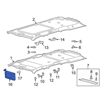 Ford OE - Right Sun Visor