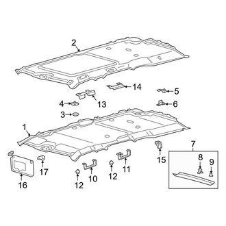Ford OE - Roof - Interior Trim (Limited / Platinum / SSV / XL / XLT)