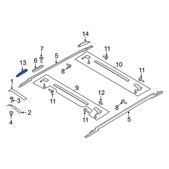 Ford OE - Rear Right Roof Rack Cover
