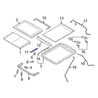 Ford OE - Sunroof Deflector