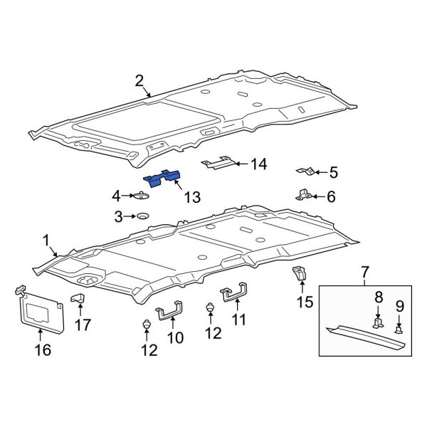 Interior Grab Bar Bracket