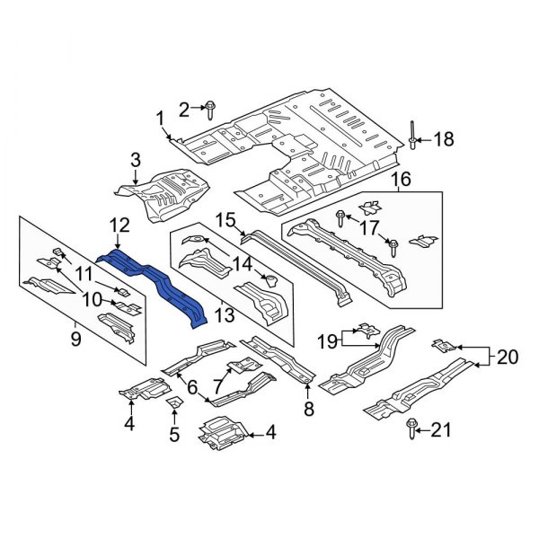 Floor Pan Crossmember