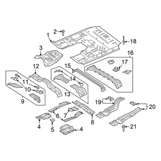 Ford OE - Pillars, Rocker & Floor - Floor & Rails
