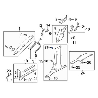 Ford OE - Door Sill Plate Clip