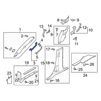 Ford OE - Rear Right Interior Grab Bar