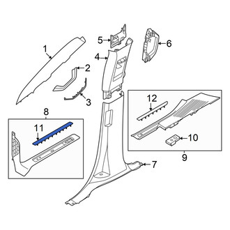 Ford OE - Front Door Trim Sill Plate Insert