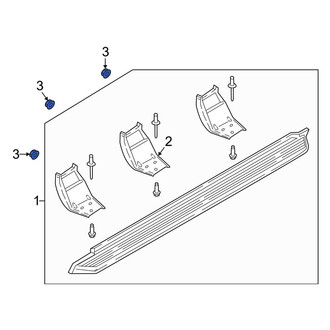 Ford OE - Running Board Nut