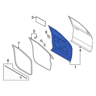 Ford OE - Front Left Door Shell