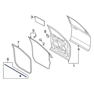 Ford OE - Front Left Outer Door Seal