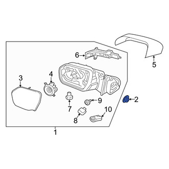 Ford OE - Door Mirror Nut