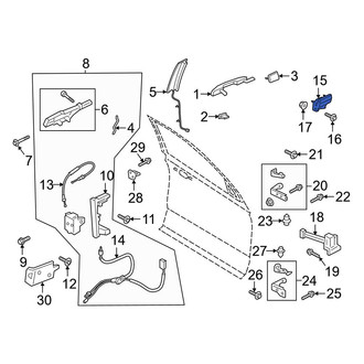 Ford OE - Front Inner Interior Door Handle