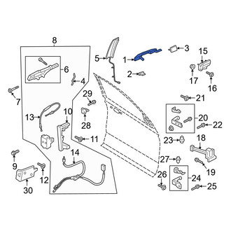 Ford OE - Front Left Outer Exterior Door Handle
