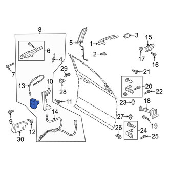 Ford OE - Front Right Door Latch Assembly
