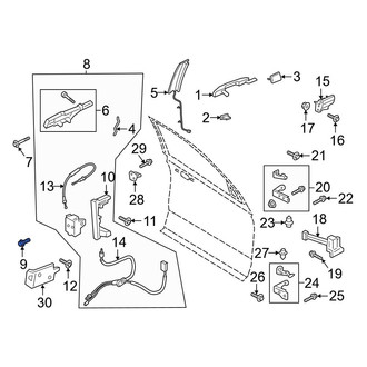 Ford OE - Outer Exterior Door Handle Bolt