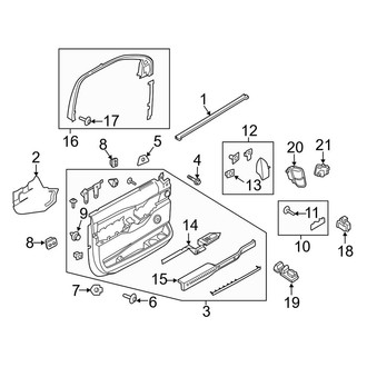 Ford OE - Front Door - Interior Trim