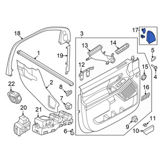 Ford OE - Front Left Door Mirror Trim Ring
