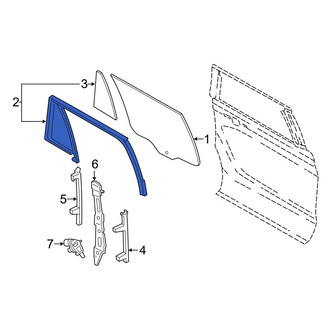 Ford OE - Rear Left Window Channel