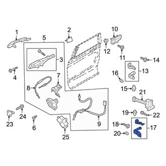 Ford OE - Rear Right Lower Door Hinge