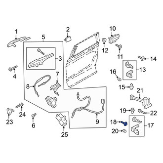 Ford OE - Front Upper Door Hinge Bolt