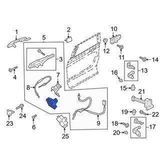 Ford OE - Rear Right Door Latch Assembly
