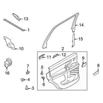 Ford OE - Rear Door - Interior Trim (Active / King Ranch / Platinum / SSV / Tremor)