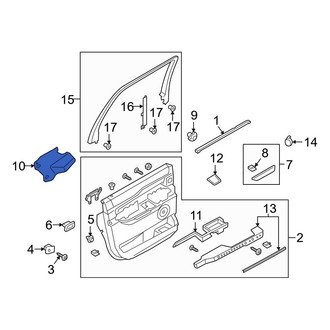 Ford OE - Rear Left Door Water Deflector