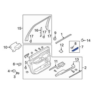 Ford OE - Front Right Interior Door Handle Trim