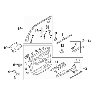 Ford OE - Rear Door - Interior Trim (Max King Ranch / Max Limited / Max Platinum / Max SSV / Max XLT)